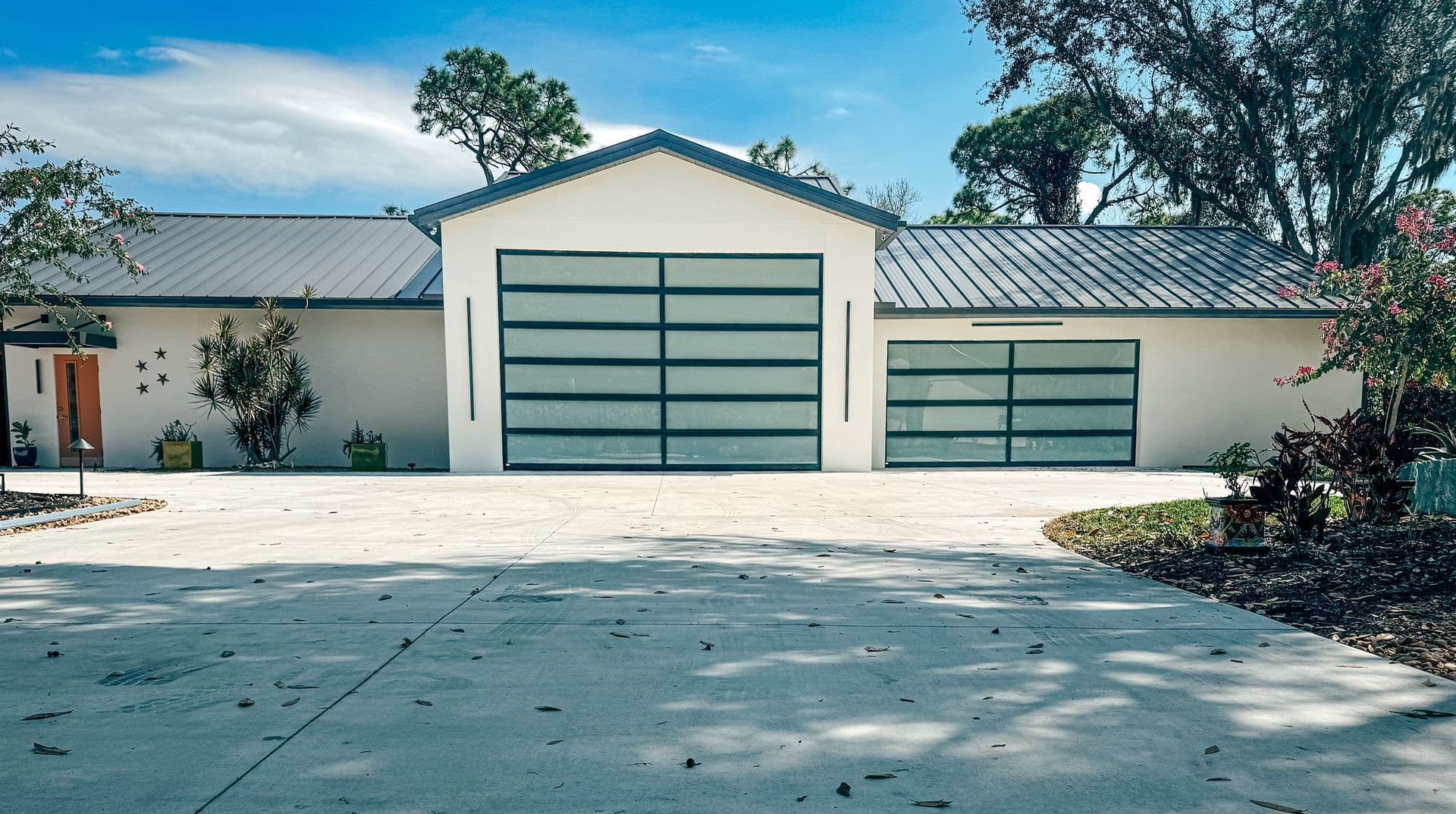 Home with Garage Door